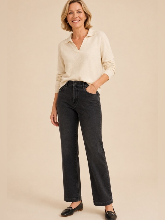 Talbots Denim - TALBOTS Signature Denim in distressed black size 8
